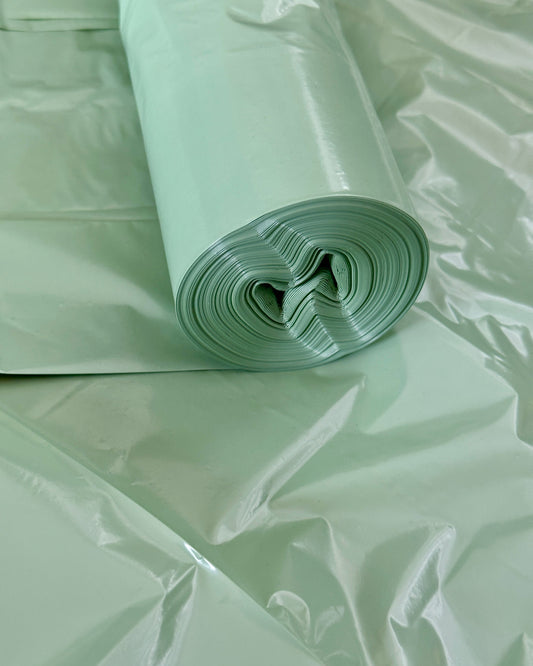 50 Pistachio Green Large Bin Bags (90 litre, 70x100cm)